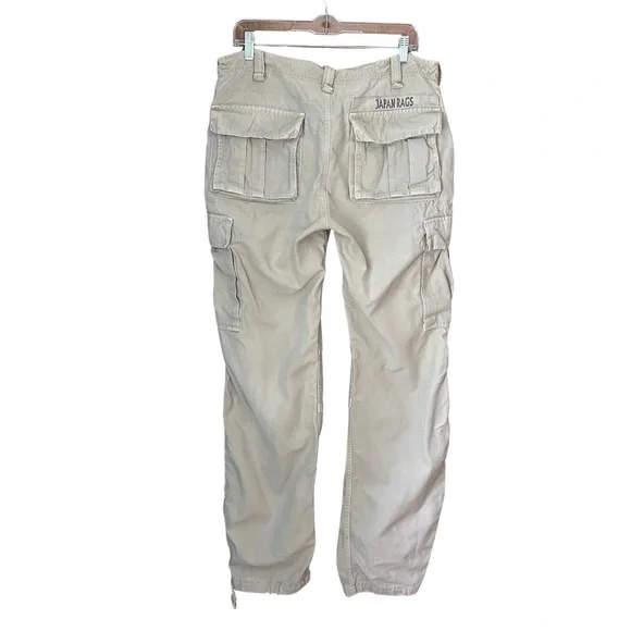Japan Rags Vintage Y2K Cargo Pants Baggy Skater Utility Grunge - Picture 2 of 14